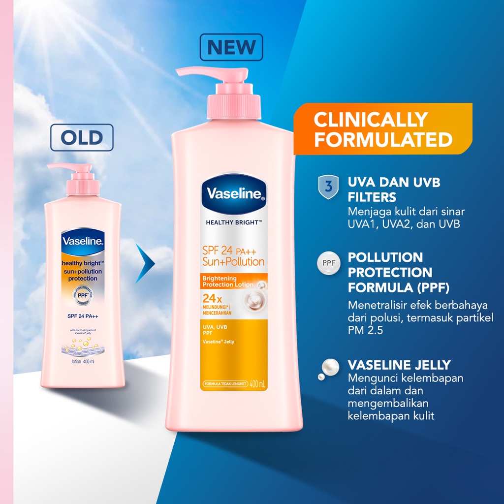 Vaseline Lotion Healthy Bright SPF24 PA++ 100ml Twinpack