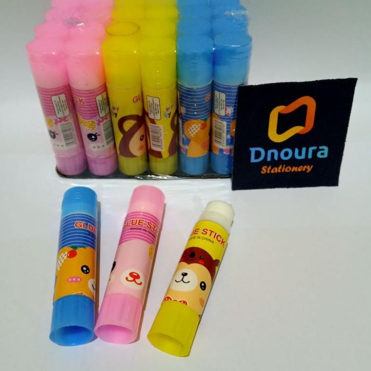 

U23 SATU PACK ( 24 PCS x 10Gram ) Glue Stick Lem Stik Lem Putar Karakter Fancy TELAH HADIR ☞