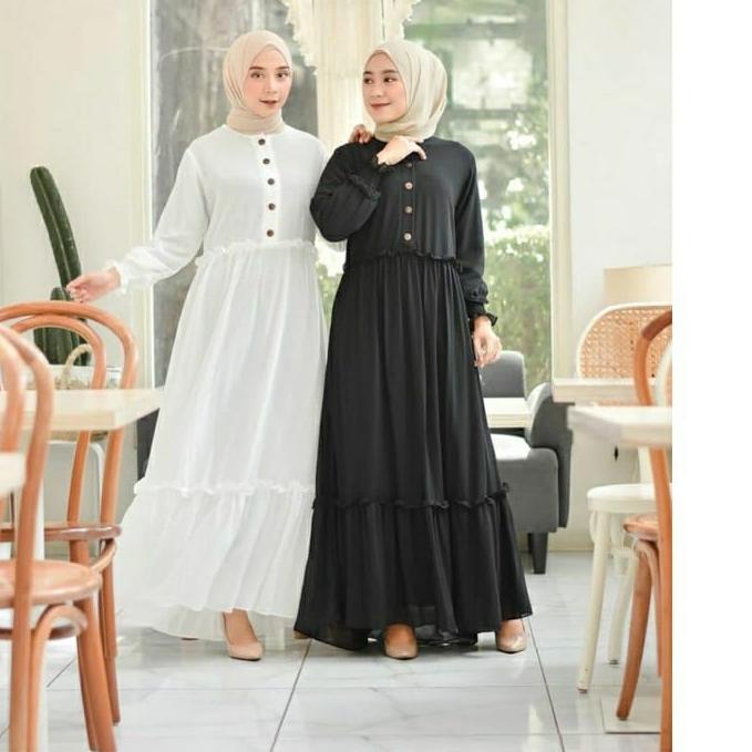➬ GAMIS CHIKA REMPEL BUSUI Gamis Polos gamis Malaysia | GAMIS CHIKA REMPEL DAILY BUSUI DRESS MUSLIM 