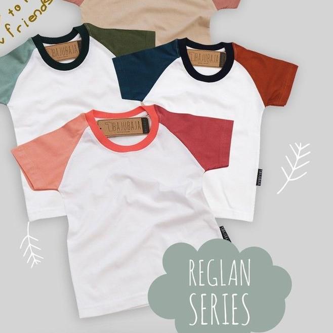 ♚ Bajubaja junior reglan / kaos polos anak kombinasi / kaos anak ♨