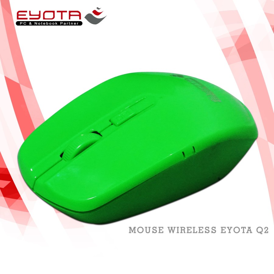 Mouse wireless eyota 2.4ghz usb optical 1000dpi 4d free battery for pc cpu laptop Q-2 Q2