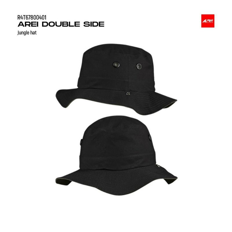 Topi Rimba / Topi Lapangan Rei Jungle Hat Double Side Topi Lapangan Dua Sisi Original Arei Outdoorge