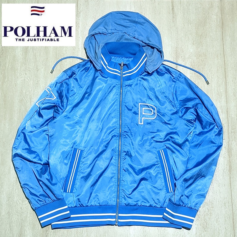 Jaket Thrift Sport Pria POLHAM Hoodie Olahraga Second Preloved Branded Kondisi 90% Bagus