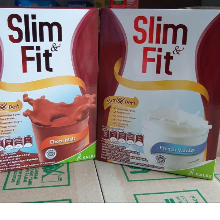 

➬ susu slim & fit diet 312gr coklat/vanila (6x52gr) exp2024 ❂