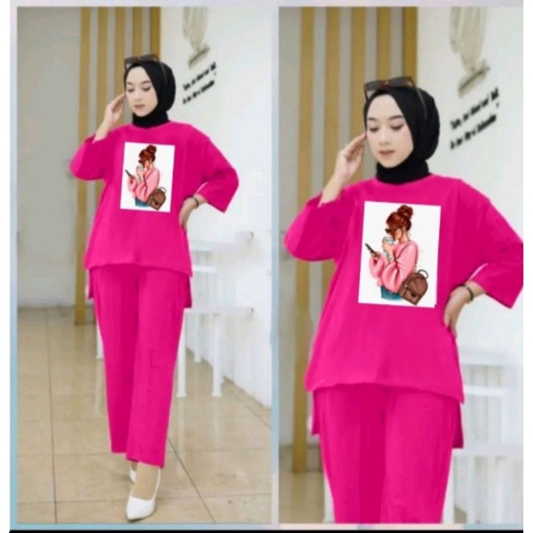 SETELAN WANITA OVERSIZE DTF WOMEN STLYE