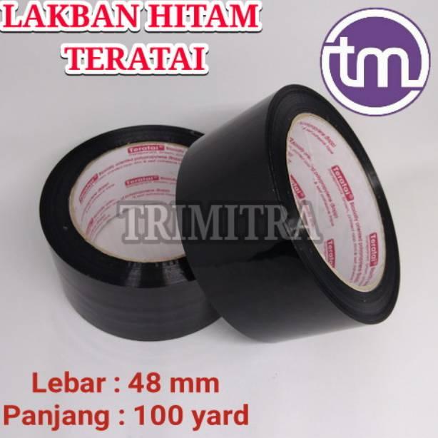 

A30 ISOLASI HITAM TERATAI LAKBAN SELOTIP SOLASI OPP PLASTIK WARNA HITAM PALING DIMINATI ♬