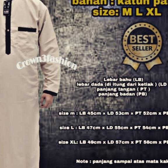✈ √ ~ JUBAH ARAB AL HUDAN √Jubah Gamis Pria / Jubah Saudi ←