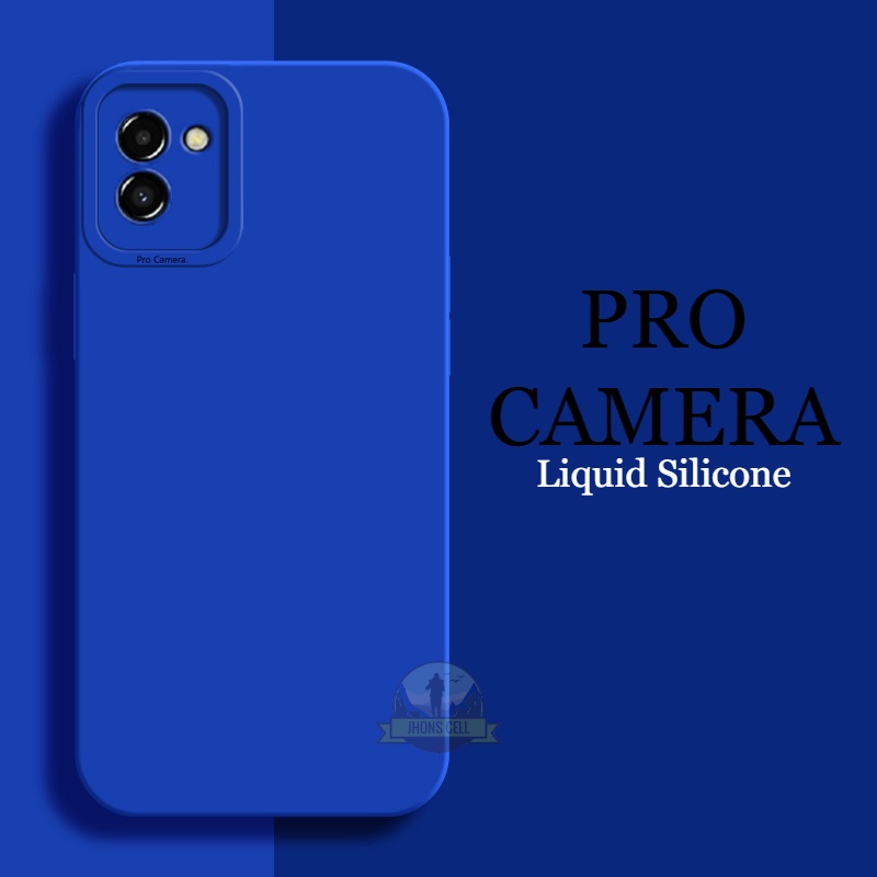 Premium Case SAMSUNG A03 NEW Colored Liquid Macaron Soft Silicone Protective Camera