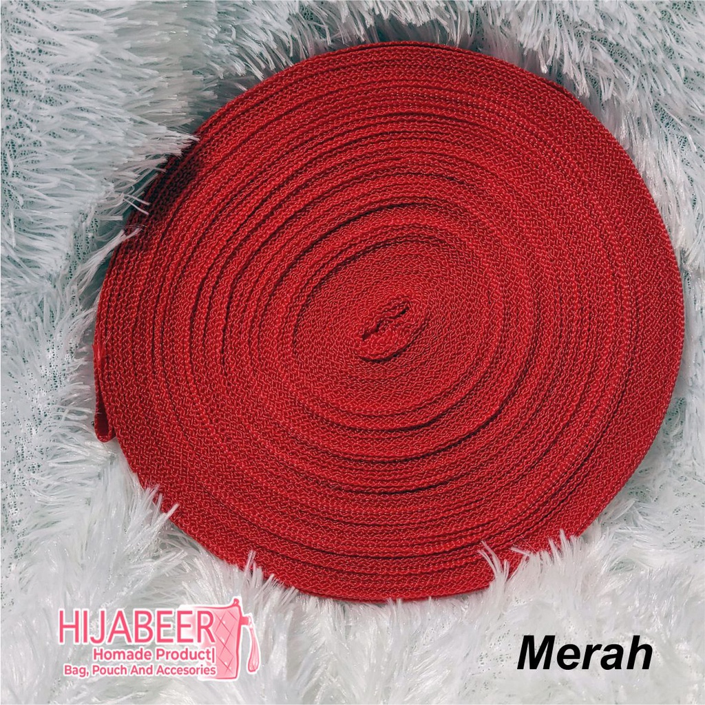 Bisban Webbing / tali botol 1,5 cm Per 3 Meter