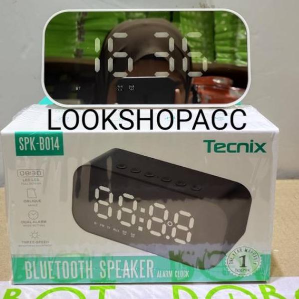 ☜ Speaker Bluetooth Tecnix SPK-B014 Wireless Clock Speaker Original Tecnix ♘