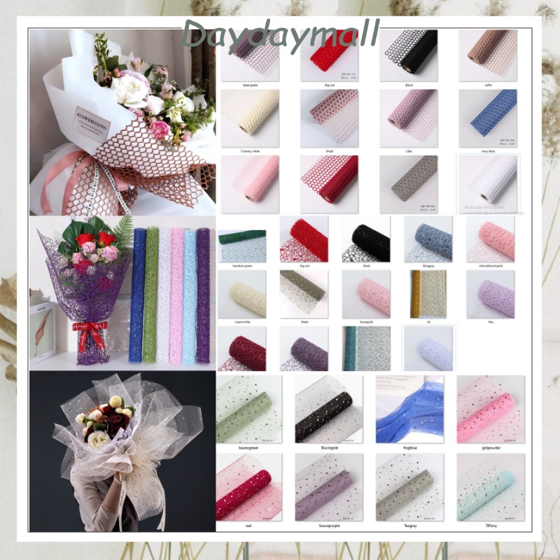 

Kertas Bunga Buket Kertas Pembungkus Kain Jacquard Roll KB6286