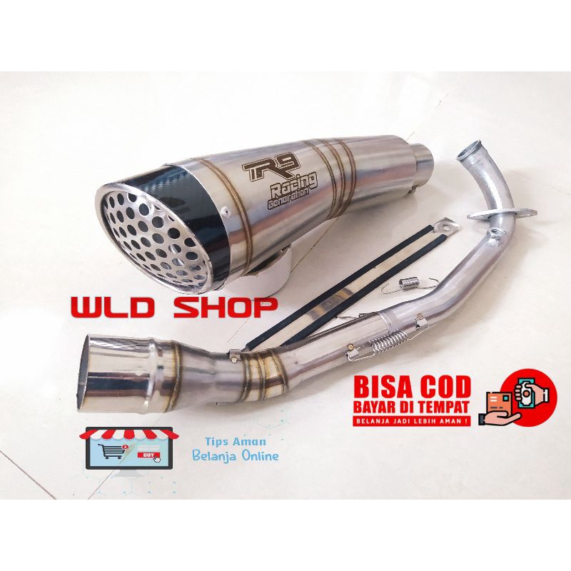 Knalpot racing R9 H2 HONDA PCX 160 NEW VARIO 160 NEW SENSOR