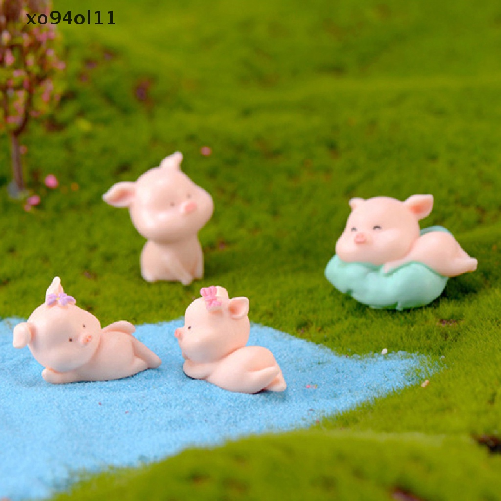 Xo DIY Babi Miniatur Peri Taman Ornamen Dekorasi Pot Kerajinan Aksesoris Rumah Boneka OL