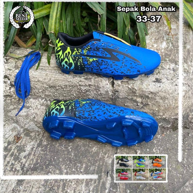 Harga Laris Sepatu Bola Anak Anak Specs Ewaklok ukuran 33 34 35 36 37 38