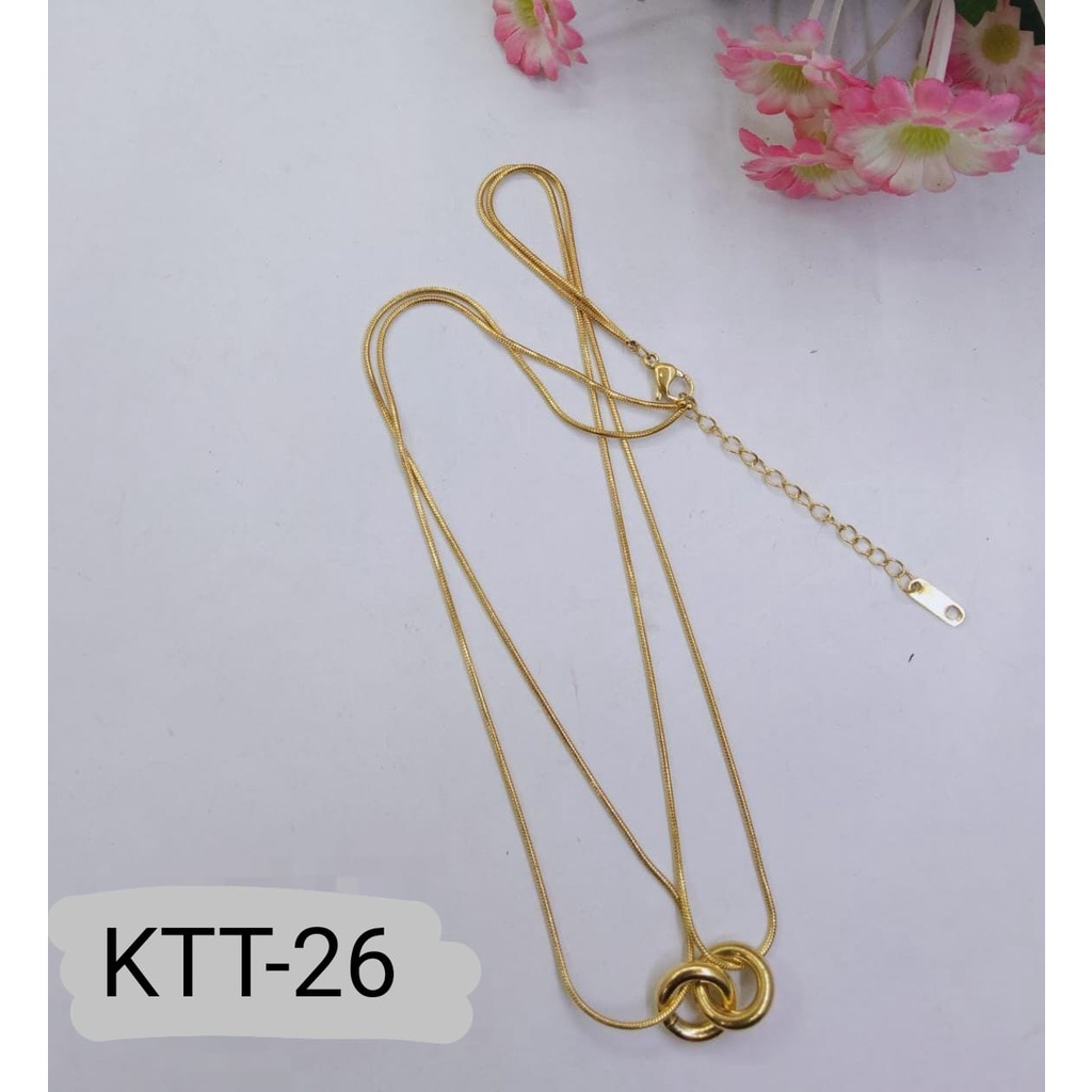 KALUNG TITANIUM EMAS GOLD 2 RING TERMURAH / DUNIA GELANG TERBARU