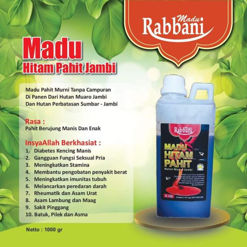 

madu hitam pahit/madu pahit/madu asli