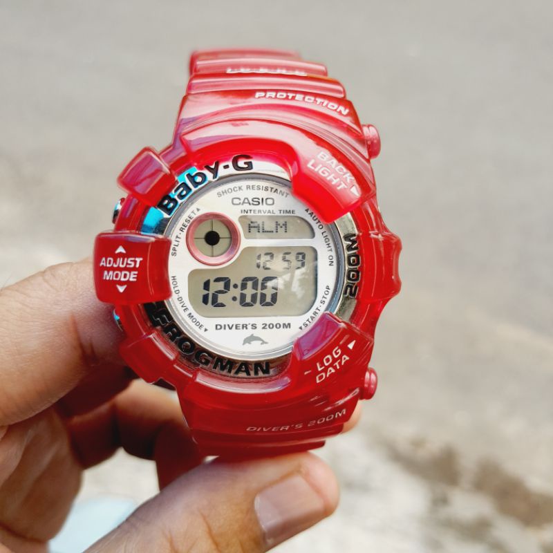 Jam tangan CASIO Baby-G FROGMAN BGW-104K-4 Super rare