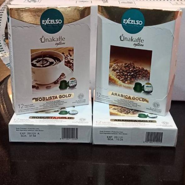 

➪ Unakaffe kopi kapsul Arabika Gold / Robusta Gold ➮