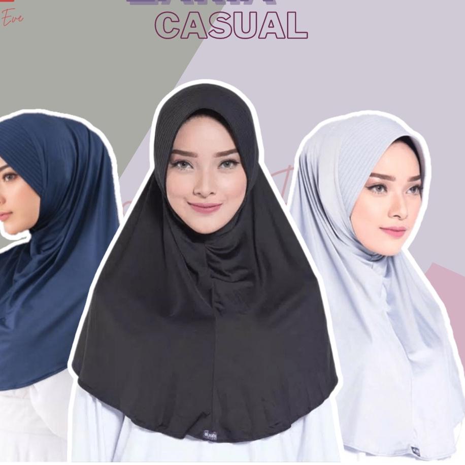 ( Bisa Cod ) BERGO ELZATTA KERUDUNG HIJAB JILBAB KRUDUNG BERGO INSTAN LANGSUNG HITAM PUTIH POLOS ELZ