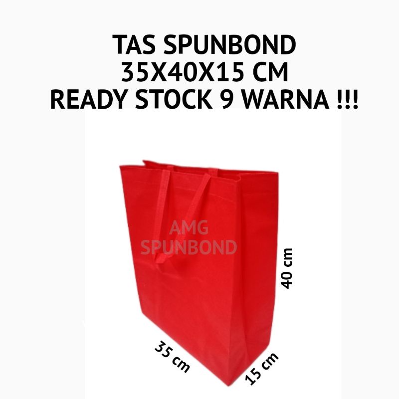 

(PCS) GOODIE BAG TAS SPUNBOND 35x40x15 CM / TAS SOUVENIR / TAS SEMINAR / GOODIE BAG