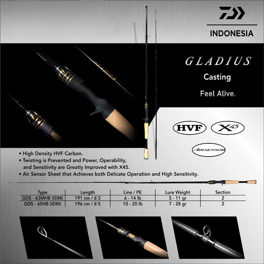 Rod / Joran Casting Daiwa Gladius