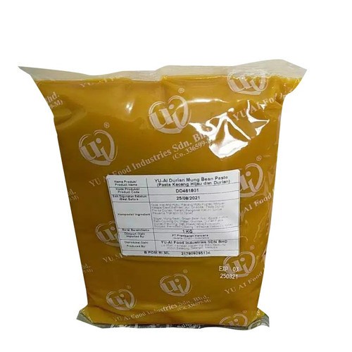 Yu Ai Selai Kacang Hijau Durian Moon Cake Bakpao Roti 1kg