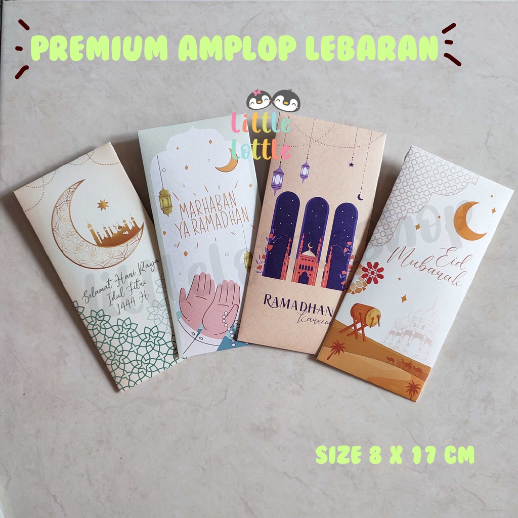 

Amplop Lebaran Angpao Idul Fitri Angpau Mubarak 1444H PREMIUM