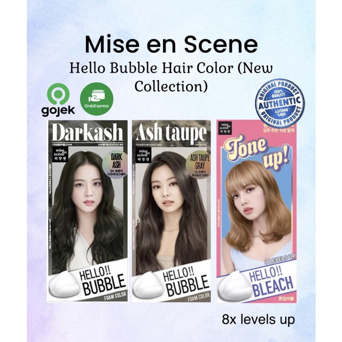 Terlaris Mise En Scene Hello Bubble Hair Color Ash Taupe Darkash