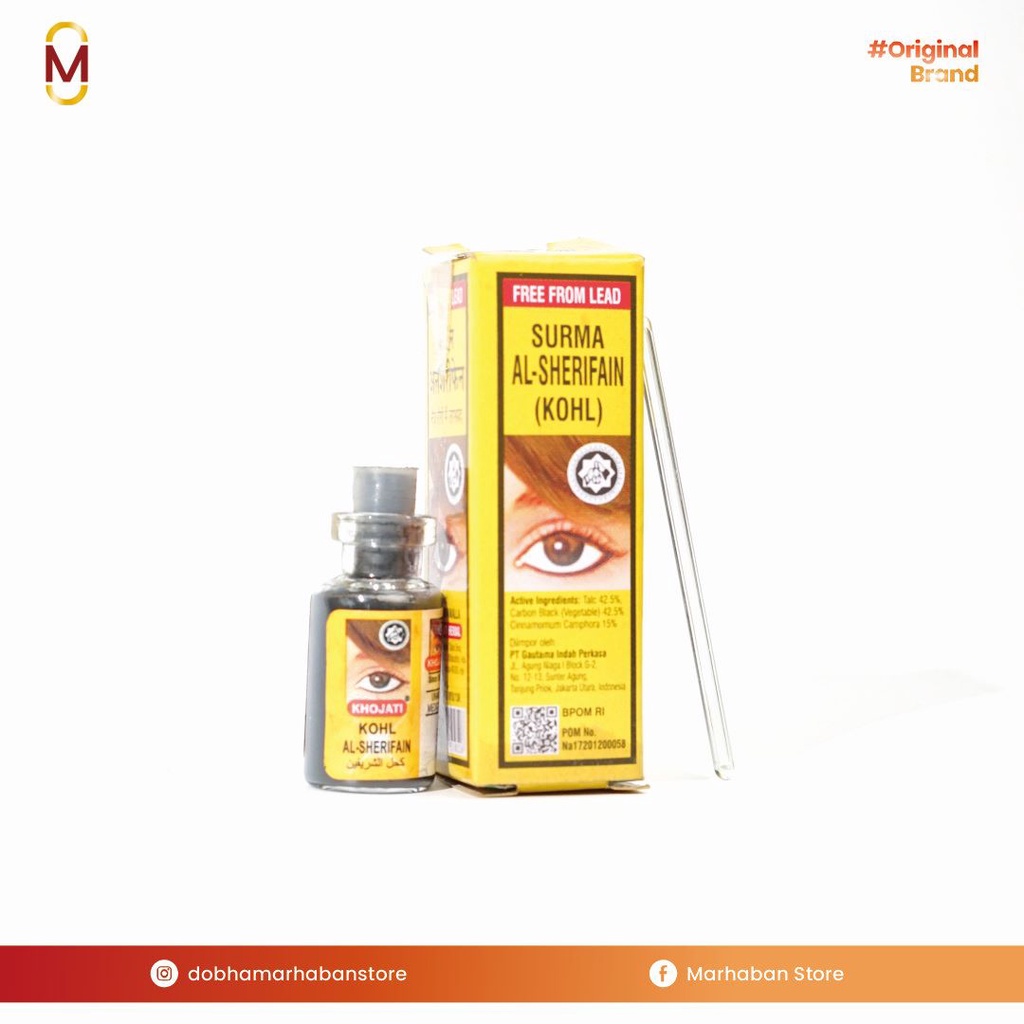 Celak Mata itsmid Kajal Khojati isi 12 pcs | Celak Kohl Surma Al Sherifain Khojati Original