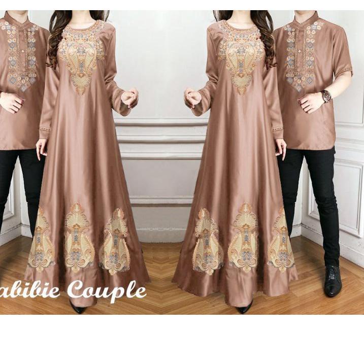 ❊ ELDE 5 - habibi couple Habibie & Ainun couple, maxi tangan panjang + kemeja kancing depan kantong 