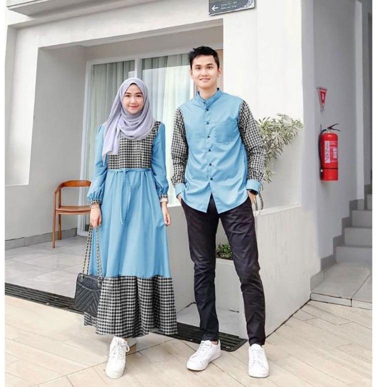 Produk Anti Galau [Gratis Mini Gold] Cp Damara standar dan JUMBO Couple Gamis Damara mix katun kotak