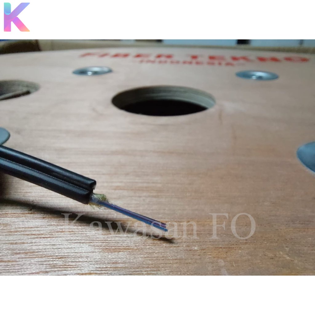 KU Mini 12 Core Fig 8 /Kabel FO Bulat 12 Core Fig8 1000M Eceran/Meteran