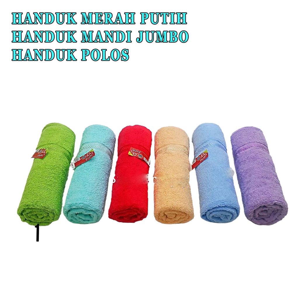 Handuk Mandi Jumbo* Handuk Merah Putih* Handuk Polos