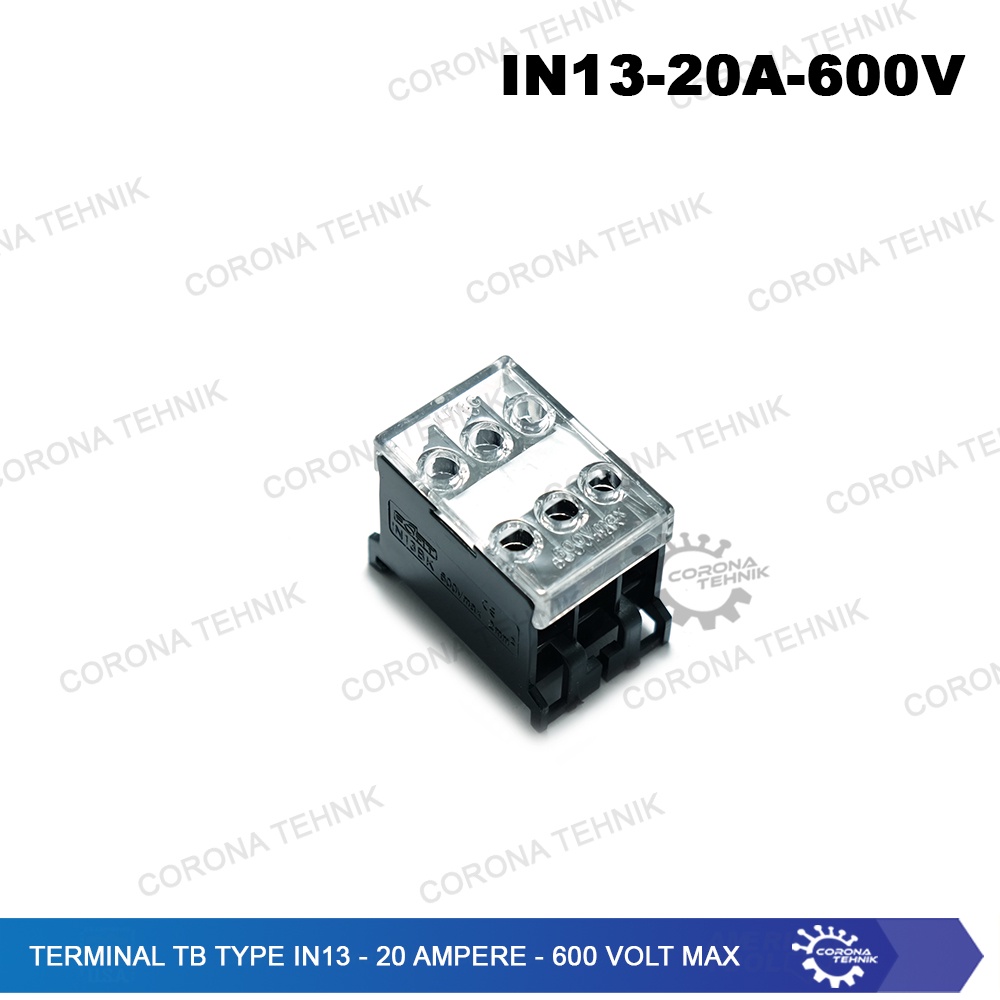 Type IN13 - 20 Ampere - 600 Volt Max Terminal TB