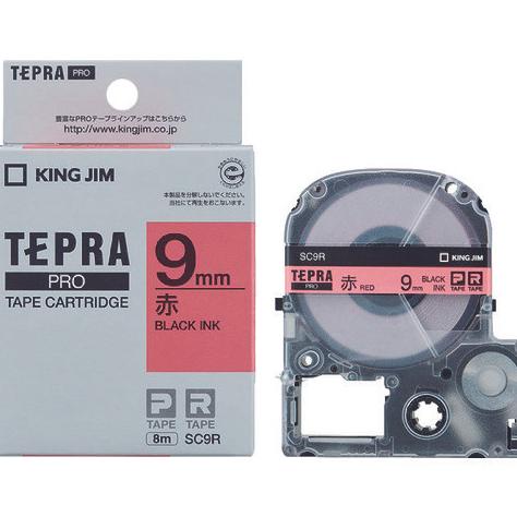

King Jim SC9R Tepra PRO tape cartridge color type red
