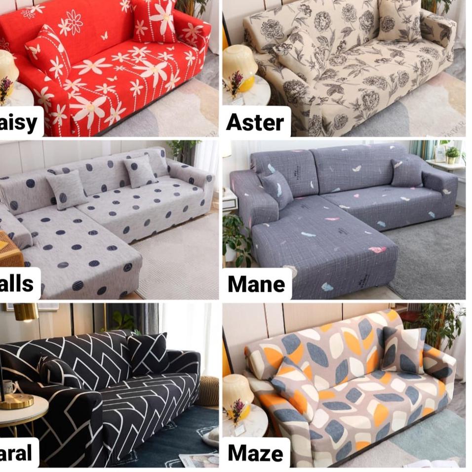✪ cover sarung SOFA 1 2 3  SEATER IMPORT ❉