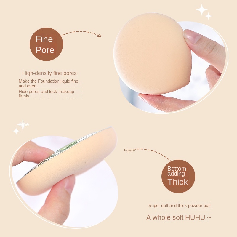 Gecomo cotton candy large powder puff Bentuk Tetesan air Kering Dan Basah dual-use non-eating powder Spons Terjangkau Bantal Udara Bedak puff Kecantikan makeup Telur