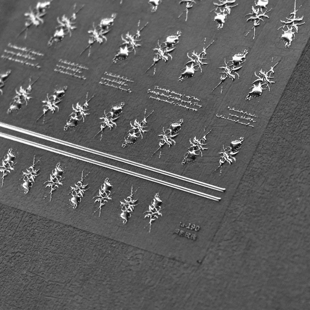 AUGUSTINA Agustina Rose Stiker Kuku Wanita Manicure Aksesoris Fashion Self Adhesive Bronzing Nail Stickers