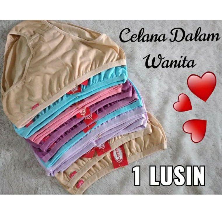 RECOMENDED 12 pcs CD wanita polos | CD wanita murah | CD Mirip, Esse, Vignette, Dinna
