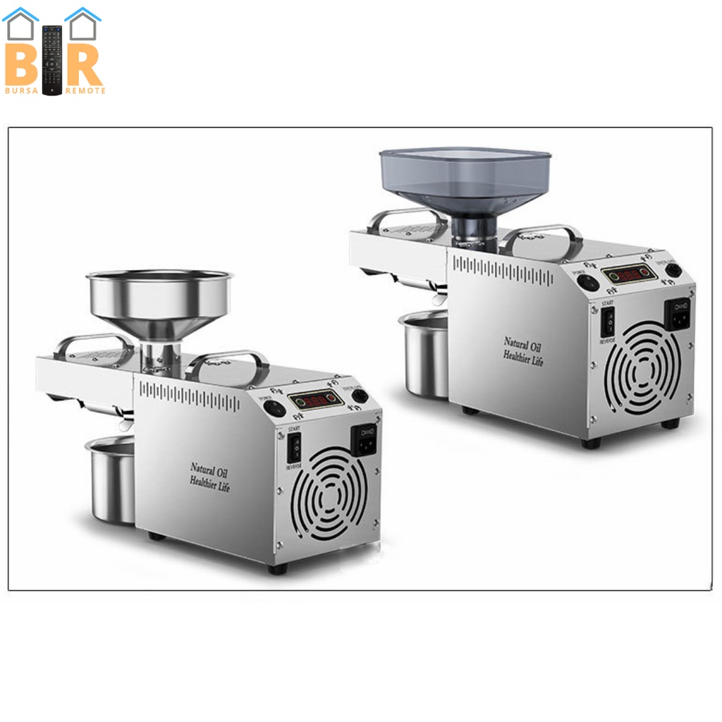 Mesin Press Oil Minyak Biji Bijian Kacang Otomatis 750W Stainless Steel Digital