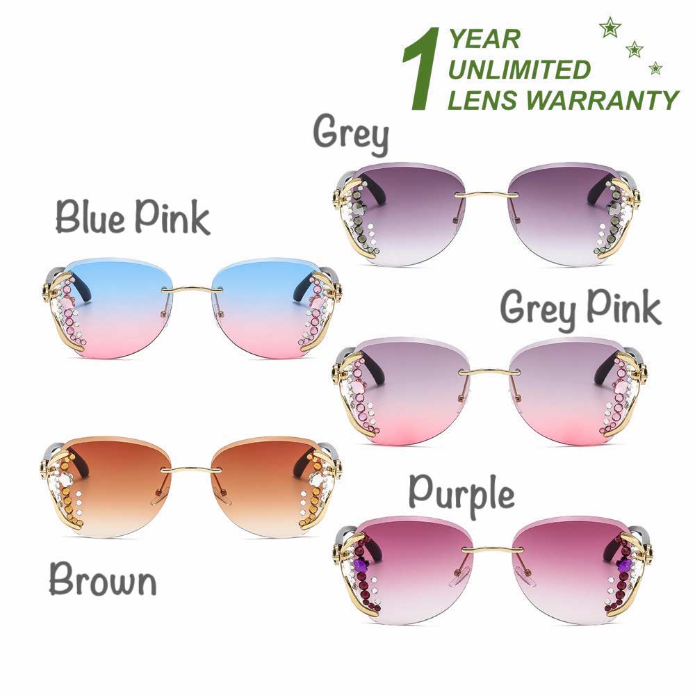 Kacamata UV400 [ Grey Pink ] Anti Radiasi - Sunglasses Wanita Korea - HM8162