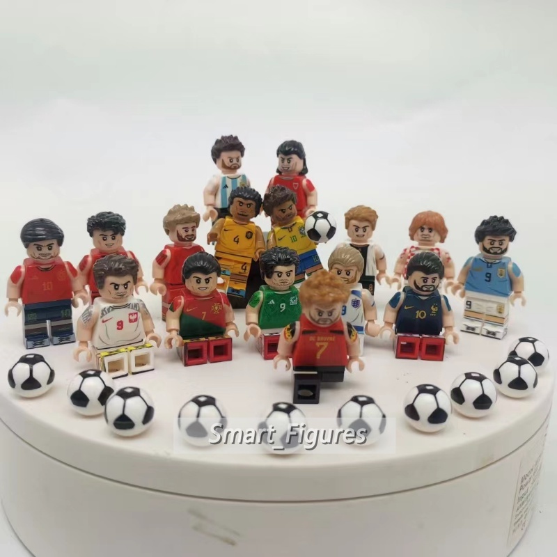 Mainan Action Figure Minifigures Michael Jordan World Cup Bale Messi Ronaldo Slam Dunk Untuk Hadiah