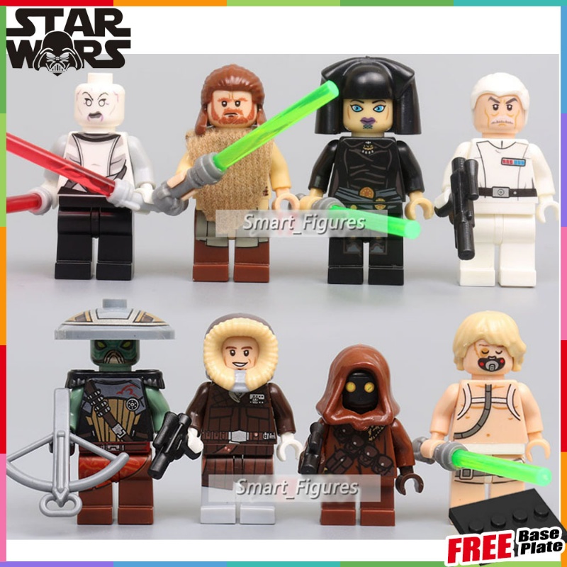 Mainan Edukasi Anak Star Wars Luke Qui-Gon Ventress Minifigure Rakitan Mainan Hadiah Ulang Tahun