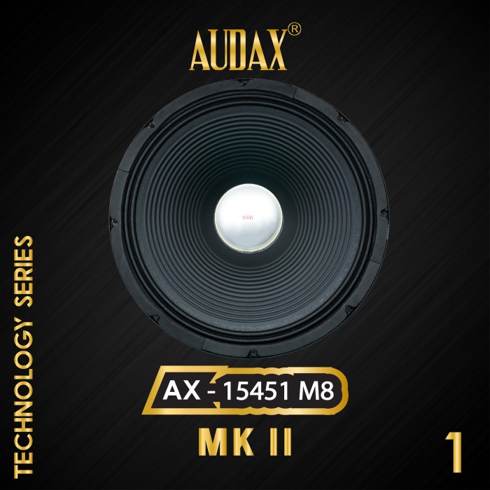 Audax - Speaker Pasif 15" AX-15451 M8 Full Range Professional Series