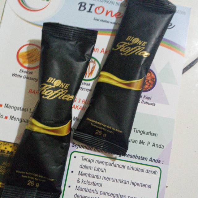 Kopi Bione Koffiee Kemasan 1 Sachet (eceran) ori by Bio Esa