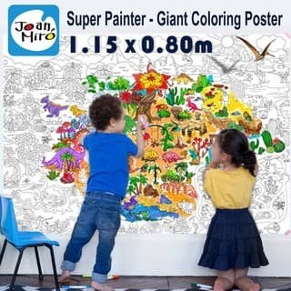 

DISKON SHOPEE/ Joan Miro Super Painter Giant Coloring Poster Pad The World