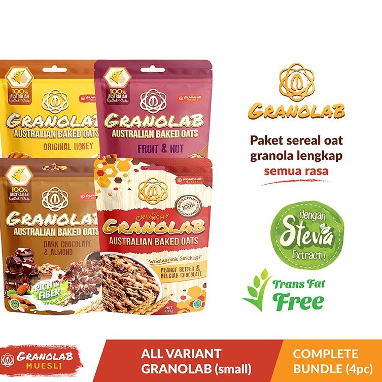

♧ Paket Granolab All Varian Granola 4 x 105gr ♨