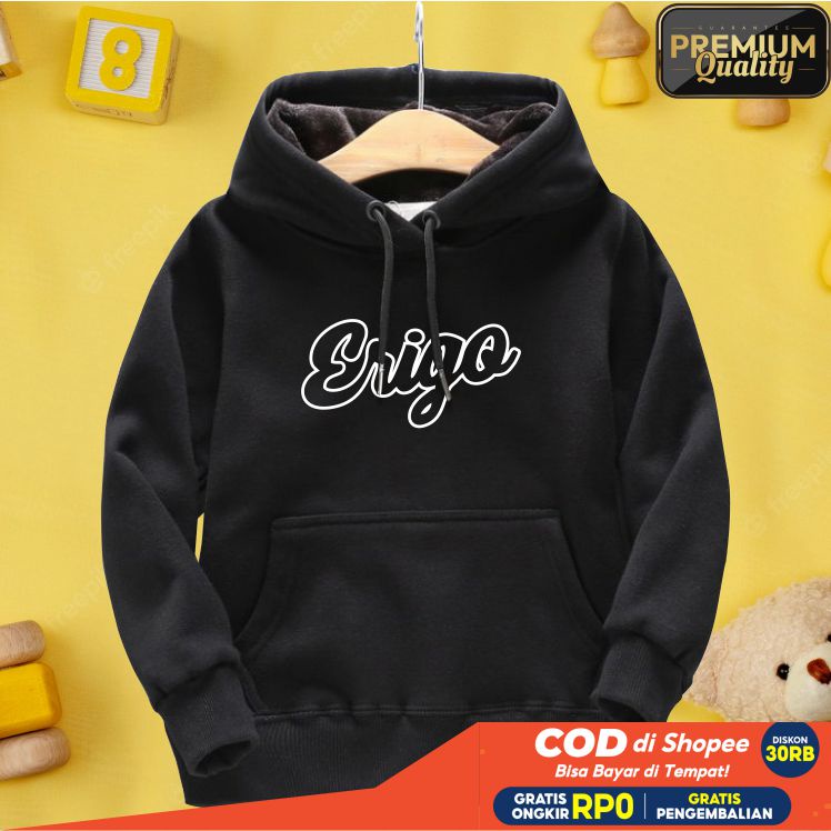 BEST SELLER STAY ERIGO Jaket Distro Sweater Hoodie anak Laki-laki perempuan LOGO FLEECE TEBAL