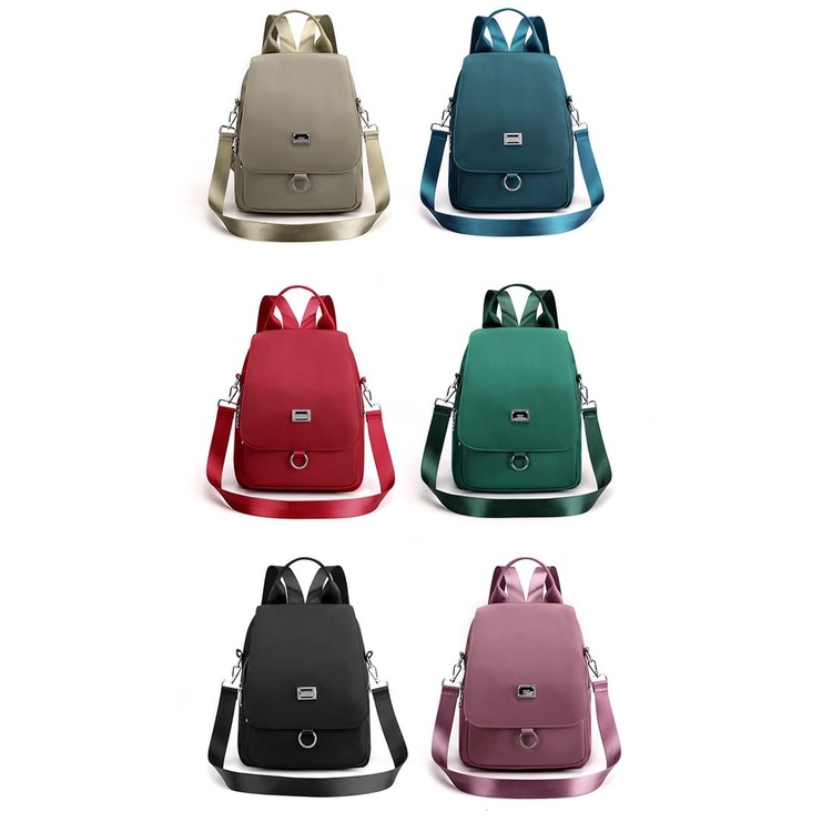 RANSEL WANITA IMPORT CHIBAO 2IN1 BAHAN KANVAS 120#