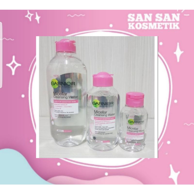 GARNIER PINKISH MICELLAR CLEANSING WATER (50ml - 0340 / 125ml - 0339 / 400ml - 0342)